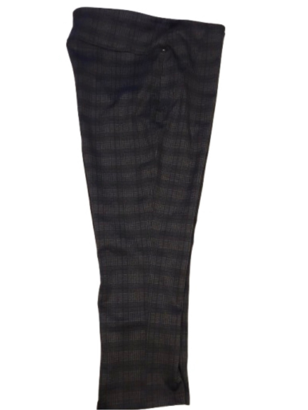 Zac & Rachel Plaid Straight-Leg Pants - Black & Grey-NWT - Picture 5 of 9